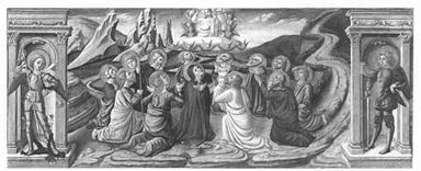 Crocifissione di Cristo/ altri (Trittico di Camerino)